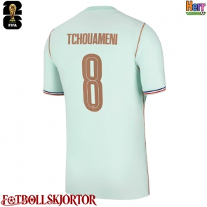 Frankrike Aurelien Tchouameni #8 Bortatröja VM 2026 Kortärmad
